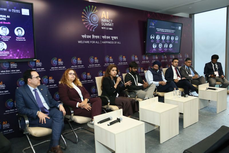Roundtable participants at the India AI Impact Summit 2026